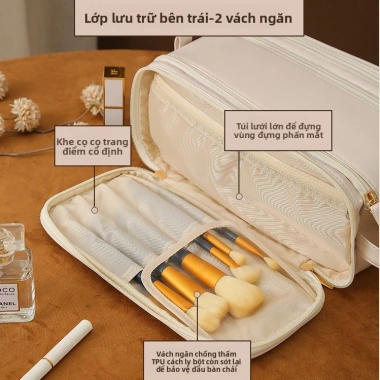 Túi da chống nước dung tích lớn: Đựng đồ vệ sinh, trang điểm du lịch, di động cầm tay, giá chỉ 125.496 VND 3 Túi da chống nước dung tích lớn: Đựng đồ vệ sinh, trang điểm du lịch, di động cầm tay, giá chỉ 125.496 VND 3