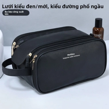 Túi da chống nước dung tích lớn: Đựng đồ vệ sinh, trang điểm du lịch, di động cầm tay, giá chỉ 125.496 VND 9 Túi da chống nước dung tích lớn: Đựng đồ vệ sinh, trang điểm du lịch, di động cầm tay, giá chỉ 125.496 VND 9