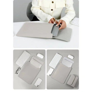 Túi da chống sốc MacBook, Laptop, iPad + tấm lót chuột chống nước - 119.000đ
