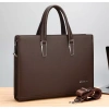 Túi da công sở GORCHIS cao cấp, cặp văn phòng bền bỉ, ngăn laptop 14 inch - giá 1.29 triệu 2