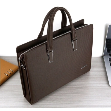 Túi da công sở GORCHIS cao cấp, cặp văn phòng bền bỉ, ngăn laptop 14 inch - giá 1.29 triệu