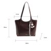 Túi da công sở kéo khoá size vừa, tote da mềm đeo vai charm Báo Store TXN297 109k 8