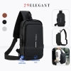 Túi Da Đeo Chéo Nam Cao Cấp, Khóa Bảo Vệ, Chống Nước, Balo Mini Đa Ngăn - 138k