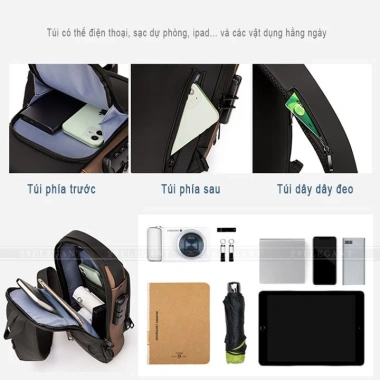 Túi Da Đeo Chéo Nam Cao Cấp, Khóa Bảo Vệ, Chống Nước, Balo Mini Đa Ngăn - 138k 6 Túi Da Đeo Chéo Nam Cao Cấp, Khóa Bảo Vệ, Chống Nước, Balo Mini Đa Ngăn - 138k 6