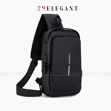 Túi Da Đeo Chéo Nam Cao Cấp, Khóa Bảo Vệ, Chống Nước, Balo Mini Đa Ngăn - 138k