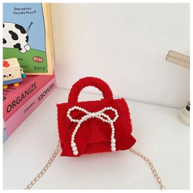 Túi dạ đỏ quai ngọc mini bé gái - Phối đồ Tết, đi chơi dễ thương, chỉ 130k 6