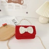 Túi Dạ Đỏ Sang Chảnh Quai Ngọc Đeo Chéo Nhiều Họa Tiết Cho Bé Gái - Giá 95.000đ 9