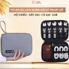 Túi da du lịch PU chống nước - Đựng phụ kiện công nghệ, sạc USB, hộ chiếu - 129.000