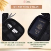 Túi da du lịch PU chống nước - Đựng phụ kiện công nghệ, sạc USB, hộ chiếu - 129.000 8
