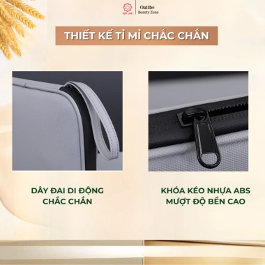 Túi da du lịch PU chống nước - Đựng phụ kiện công nghệ, sạc USB, hộ chiếu - 129.000