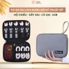 Túi da du lịch PU chống nước - Đựng phụ kiện công nghệ, sạc USB, hộ chiếu - 129.000 10