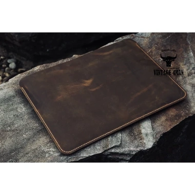 Túi Da Đựng Laptop Da Thật Vintage - Thiết kế bảo vệ an toàn, giá ưu đãi 410.000 VND