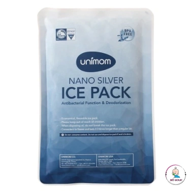 Túi đá khô Unimom bảo quản sữa, túi gel giữ lạnh, giữ nhiệt bình sữa Bố Soup 67k