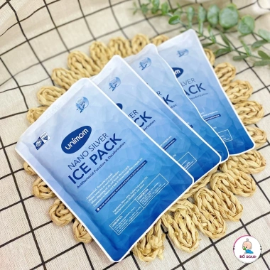 Túi đá khô Unimom bảo quản sữa, túi gel giữ lạnh, giữ nhiệt bình sữa Bố Soup 67k