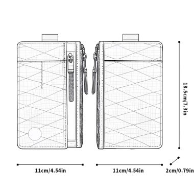 Túi đa năng XPAC RFID bảo vệ tài liệu, điện thoại, tiền xu, hộ chiếu - Dây kéo, giá 164.973 VND 7 Túi đa năng XPAC RFID bảo vệ tài liệu, điện thoại, tiền xu, hộ chiếu - Dây kéo, giá 164.973 VND 7