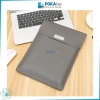Túi da POKA63 đựng laptop và tablet, lót chống thấm, làm bàn di chuột 13-17 inch 5