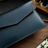 Túi da thật Mino Crafts đựng giấy tờ đăng kiểm xe ô tô - Khắc logo - Nhiều màu 10