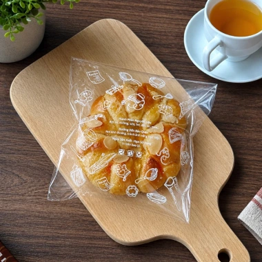 Túi Dán Keo 1kg Đựng Bánh Size 16x24 - 17x24 Chất Bóng Kính Giá 112k - Gold Pack VN