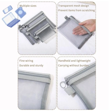 Túi đầu đọc thẻ đĩa cứng lưới, tai nghe di động, cáp dữ liệu, bộ sạc, U Disk zipper - Giảm 20 phần trăm du lịch 5
