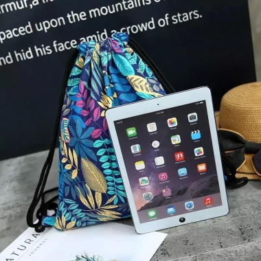 Túi Dây Rút Canvas Denim Nam Nữ - Ba Lô Đa Năng Đi Học Giá Ưu Đãi 70,168 VND