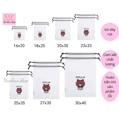 Túi dây rút dày dặn đựng mỹ phẩm, giày dép, đồ lót, chống nước - Chỉ 3.000đ