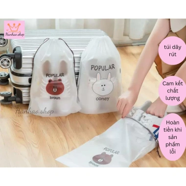 Túi dây rút dày dặn đựng mỹ phẩm, giày dép, đồ lót, chống nước - Chỉ 3.000đ