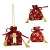 Túi dây rút hoa vải ISKYBO - Nơ ruy băng Sakura, Satin Bow, túi tiệc cưới 40.500₫ 3
