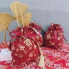 Túi dây rút hoa vải ISKYBO - Nơ ruy băng Sakura, Satin Bow, túi tiệc cưới 40.500₫ 5