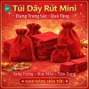 Túi dây rút mini 3II STORE nhung đỏ cao cấp, đựng trang sức, quà Tết, giá 6.300đ