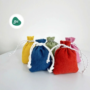 Túi dây rút mini vải nhung 3II HOME - Đựng mỹ phẩm, trang sức, đồ dùng cá nhân, nhiều màu 14.000đ