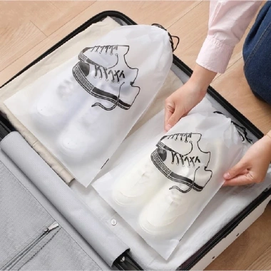 Túi Dây Rút Trong Suốt Chống Nước Đựng Giày Dép & Quần Áo Tái Sử Dụng 37.800đ
