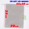 Túi Dây Rút Vải Nhung Siêu Dày Size Lớn Đựng Tai Nghe Phụ Kiện ĐT Giá 50.000₫ 10