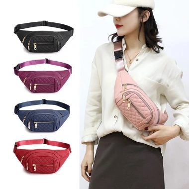 Túi đeo bụng, đeo chéo TUI-112 23cm, chống nước, chống xước, ô quả trám - 57,230₫
