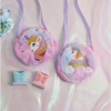 Túi đeo chéo bé gái thêu ngựa kỳ lân pony, vải lông nhung mềm mịn - Giá 48.000đ 3