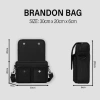 Túi Đeo Chéo BRANDON Nhiều Ngăn Canvas Chống Nước Đựng iPad Đi Học Đi Làm 205k 8
