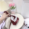 Túi đeo chéo cầm tay mini size 12 dạ đỏ phối bèo ren bassci thời trang giá 59k 7