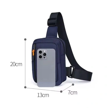 Túi đeo chéo du lịch UUMIR nam đa lớp vải, ba lô nhỏ ngoài trời chống trộm, dung lượng lớn, giá 82.296 VND
