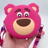 Túi Đeo Chéo Gấu Dâu Mini Cao Su Cao Cấp – Túi Lì Xì Tết Du Lịch Giá 39.990 VND 4