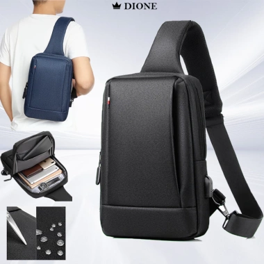 Túi đeo chéo iPad & Laptop cổng sạc, vải chống nước, giảm giá 280k - Dione Store Túi đeo chéo iPad & Laptop cổng sạc, vải chống nước, giảm giá 280k - Dione Store