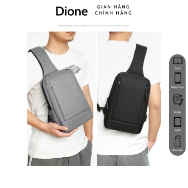 Túi đeo chéo iPad & Laptop cổng sạc, vải chống nước, giảm giá 280k - Dione Store