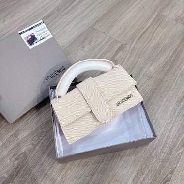 Túi đeo chéo Jac size 18 màu trắng vân xước siêu đẹp, kiểu dánh thời trang, vừa điện thoại 89.000