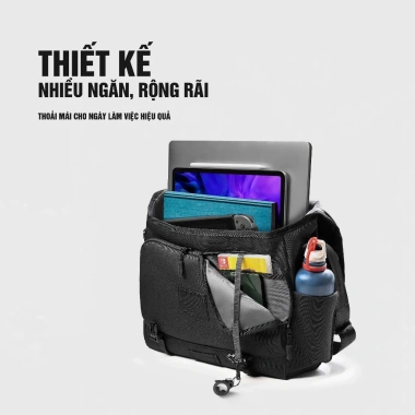 Túi Đeo Chéo LEROY MARINE Chống Sốc Laptop 14-16″ Đi Làm Học – Chính Hãng BALOCENTER