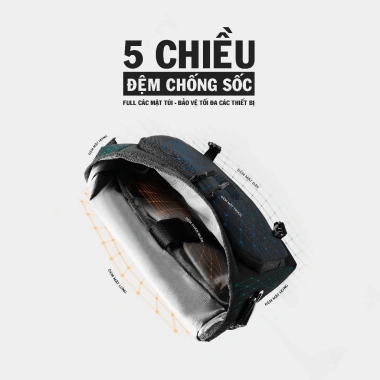 Túi Đeo Chéo LEROY MARINE Chống Sốc Laptop 14-16″ Đi Làm Học – Chính Hãng BALOCENTER