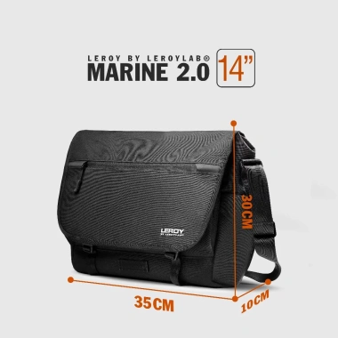 Túi Đeo Chéo LEROY MARINE Chống Sốc Laptop 14-16″ Đi Làm Học – Chính Hãng BALOCENTER