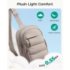 Túi đeo chéo lông tơ OLVIDO đa năng, nhẹ, nhiều túi mềm, thích hợp du lịch & tập gym - 274.320₫ 5