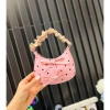 Túi đeo chéo mini chấm bi quai ren đính 2 nơ - 5 màu xinh, giảm giá 69k 9