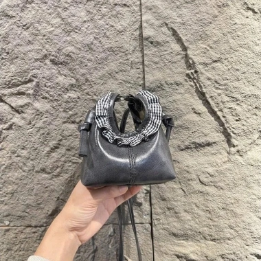 Túi đeo chéo mini nữ bucket caro kèm nơ tiểu thư DK123 – giá chỉ 62.000₫