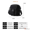 Túi đeo chéo mini polyester dệt trơn cao cấp, khóa chống trộm, hộp mềm - 159.000₫ 6