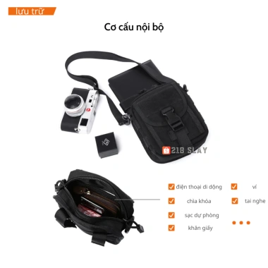 Túi đeo chéo mini polyester dệt trơn cao cấp, khóa chống trộm, hộp mềm - 159.000₫ 7 Túi đeo chéo mini polyester dệt trơn cao cấp, khóa chống trộm, hộp mềm - 159.000₫ 7