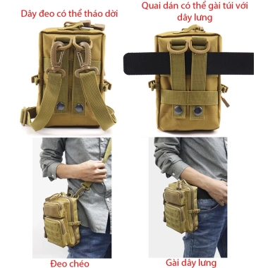 Túi đeo chéo nam 3P mini thời trang - Giá 220.000đ, đa năng, phong cách
